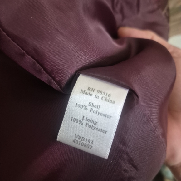 Coldwater Creek Women's Long Sleeve Red Patterned Jacket w/1Hook Closure Size XS - Picture 3 of 5